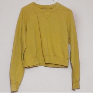 Thicc Yellow Cropped Crewneck